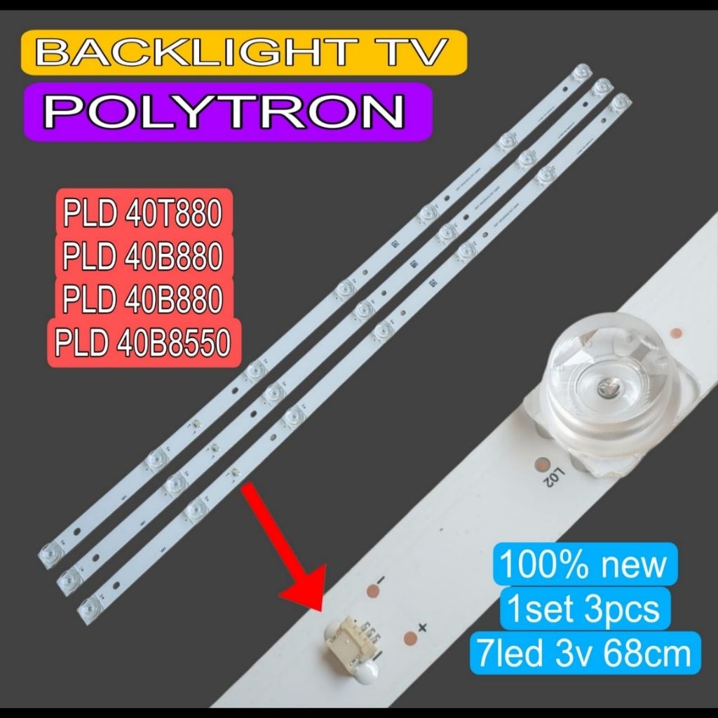 LAMPU LED BACKLIGHT BL TV PLD-40B880 40D880 40T880 40AS8858