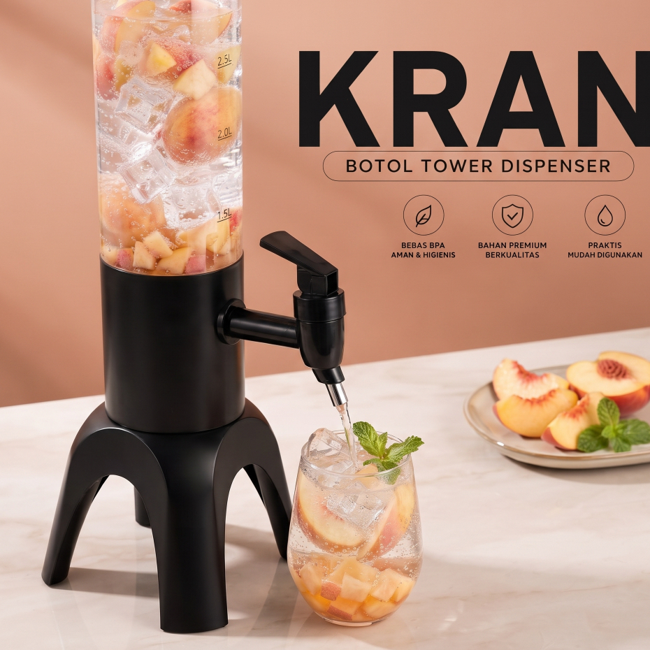 BOTOLTOWER Kran Botol Tower / Kran Air Minum / Kran Tower Dispenser / Kran Tower Bottle