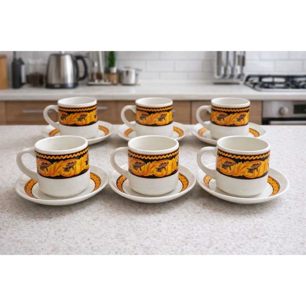 SET CANGKIR 12 PCS CUP & SAUCER SET