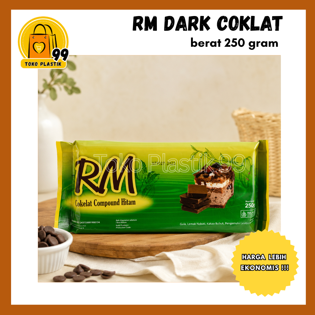 PROMO ? RM Coklat Dark Coumpound 250 gr / RM Dark Coumpound 250 gr / RM Coklat Batangan