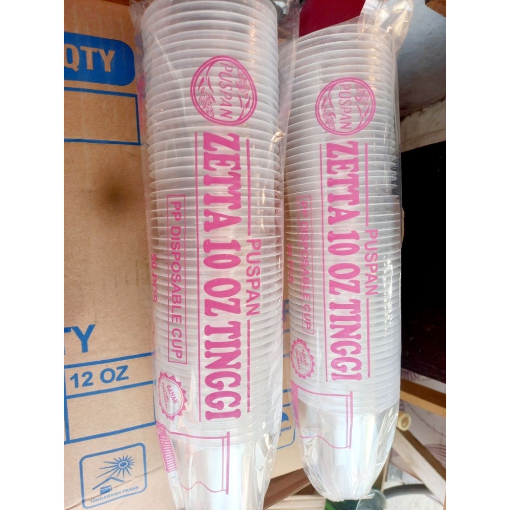 cup gelas PUSPAN ZETTA 10oz tinggi