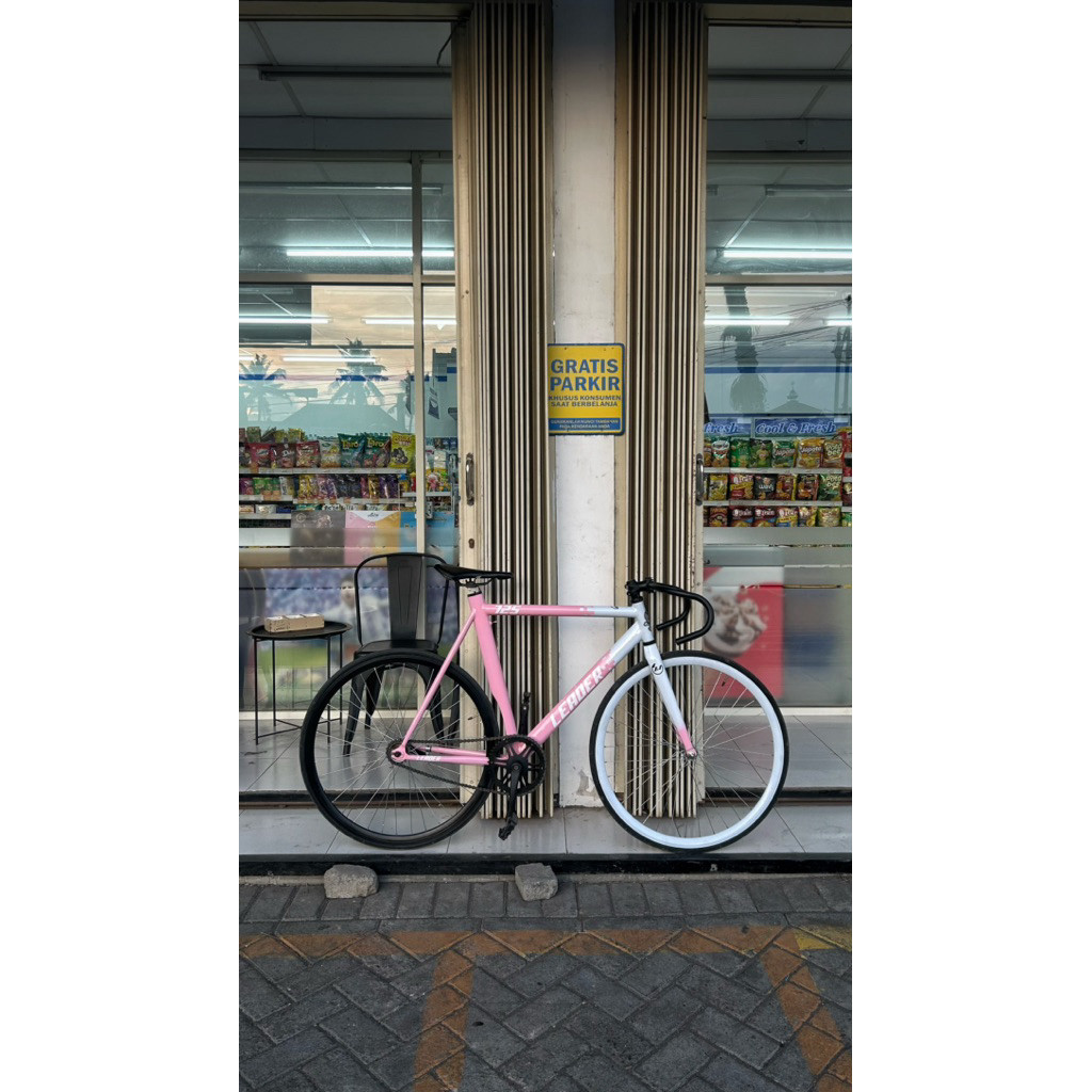 sepeda fixie aero Leader Custom lokal
