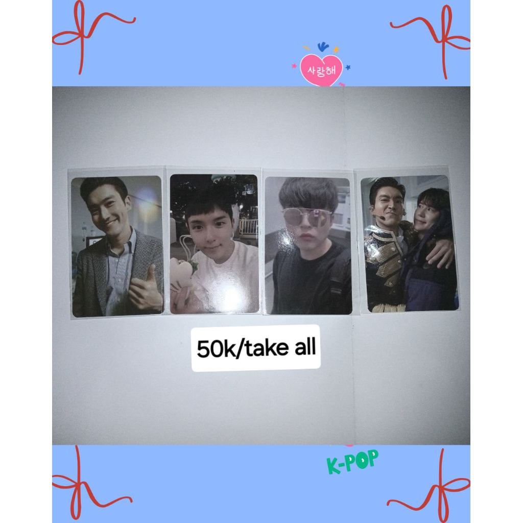 [CLEARANCE SALE] PC Super Junior Kyuhyun Eunhyuk Siwon Ryeowook