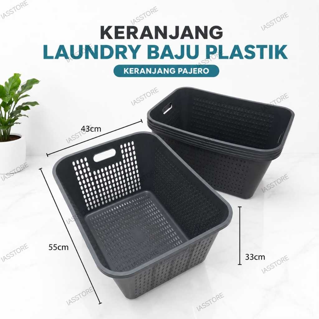KERANJANG PAKAIAN BAJU  KOTOR LAUNDRY ABU/ RIGEN SERBAGUNA / KERANJANG PAJERO