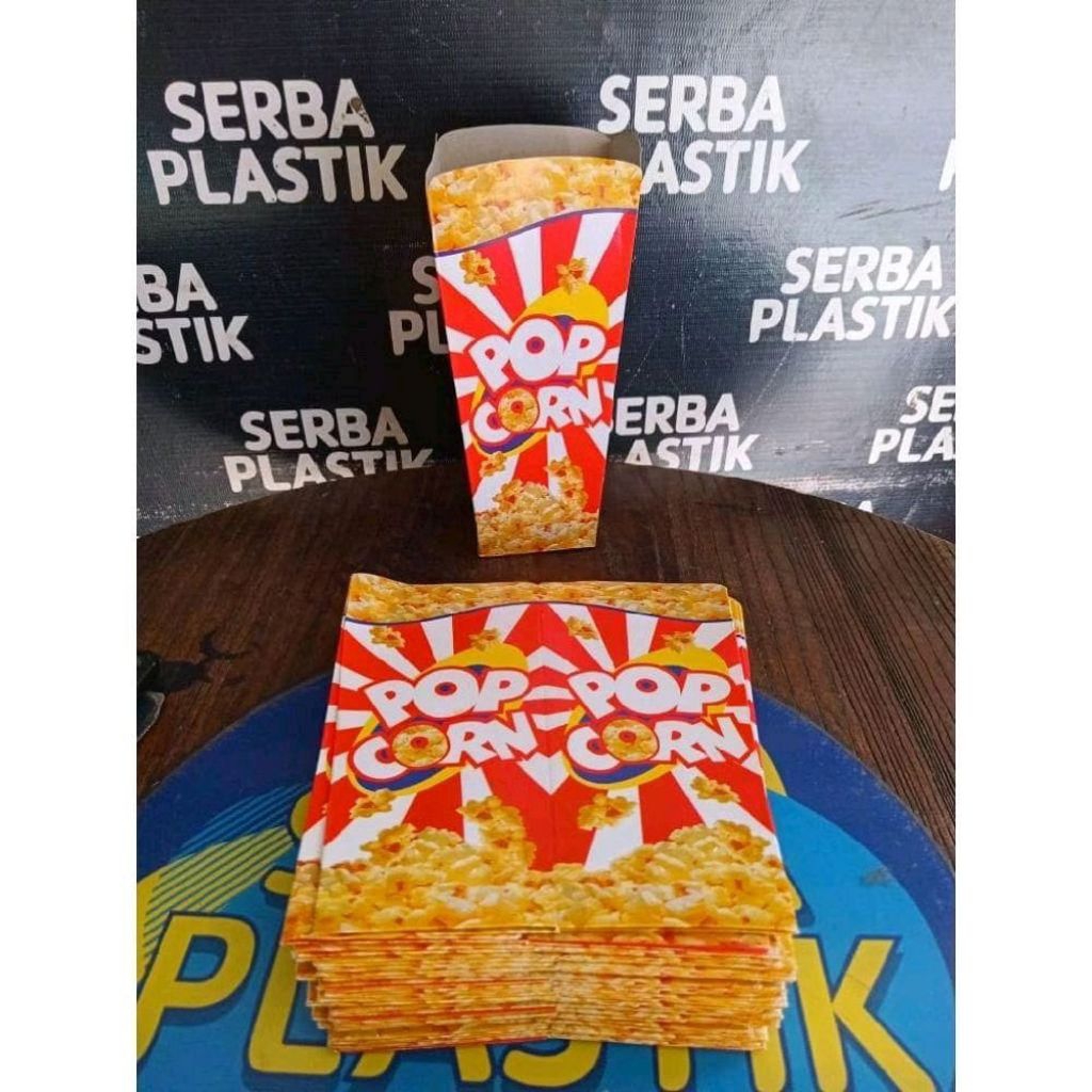 Kotak kemasan kertas popcorn / kardus popcorn / dos popcorn