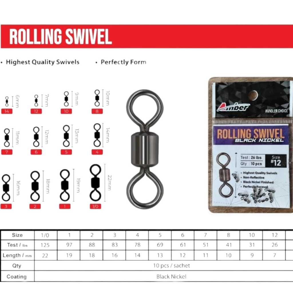 [GROSIR] ROLLING SWIVEL / ANTING PANCING