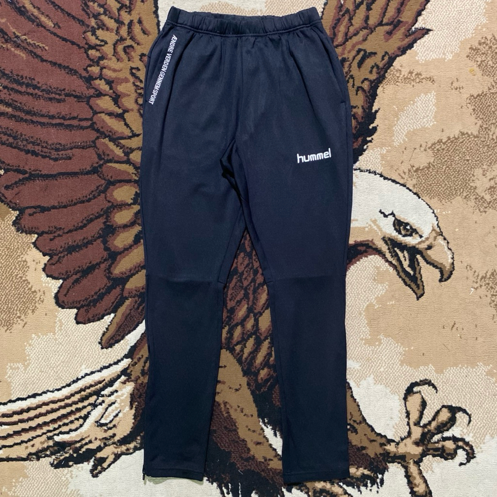 HUMMEL TRACKPANT KATUN JERSEY PREMIUM/  CELANA TRAINING PANJANG | UNISEX/ PRIA/ WANITA/ BAHAN BERKUA