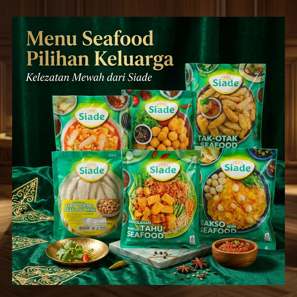 Siade Seafood, Otak-otak Seafood, Bakso Seafood, Tahu Seafood