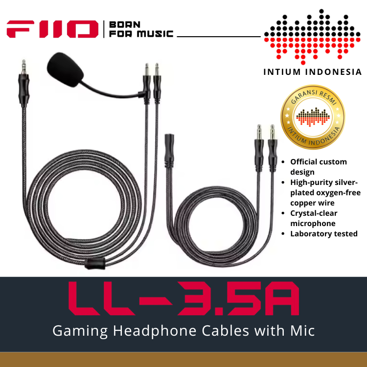 FiiO LL-3.5A Gaming Headphone Cable with mic