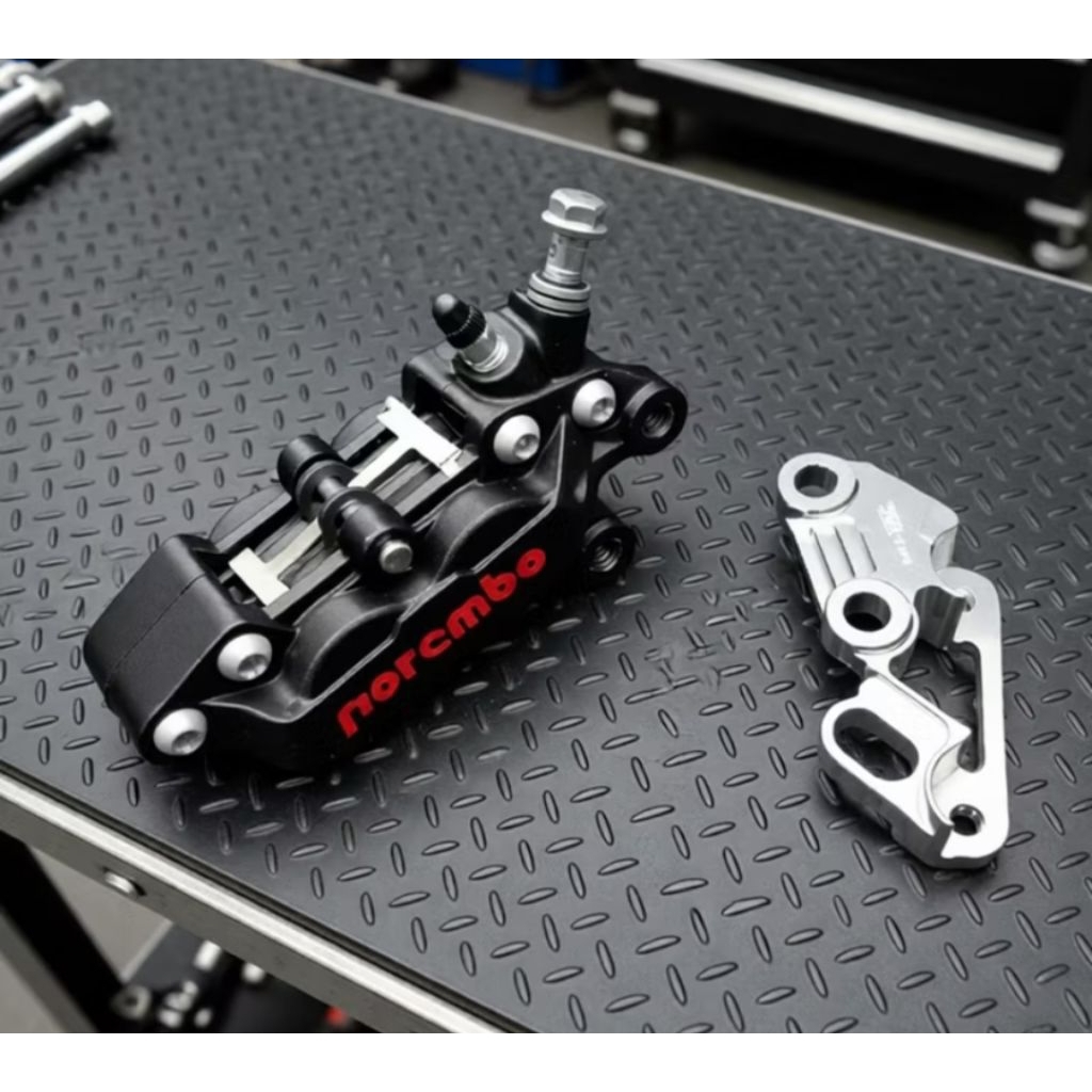KALIPER FORMULA 4P 4 PISTON AXIAL ori THAILAND plus Breket Mio Fino ninja fizr RX-King wave Supra ni