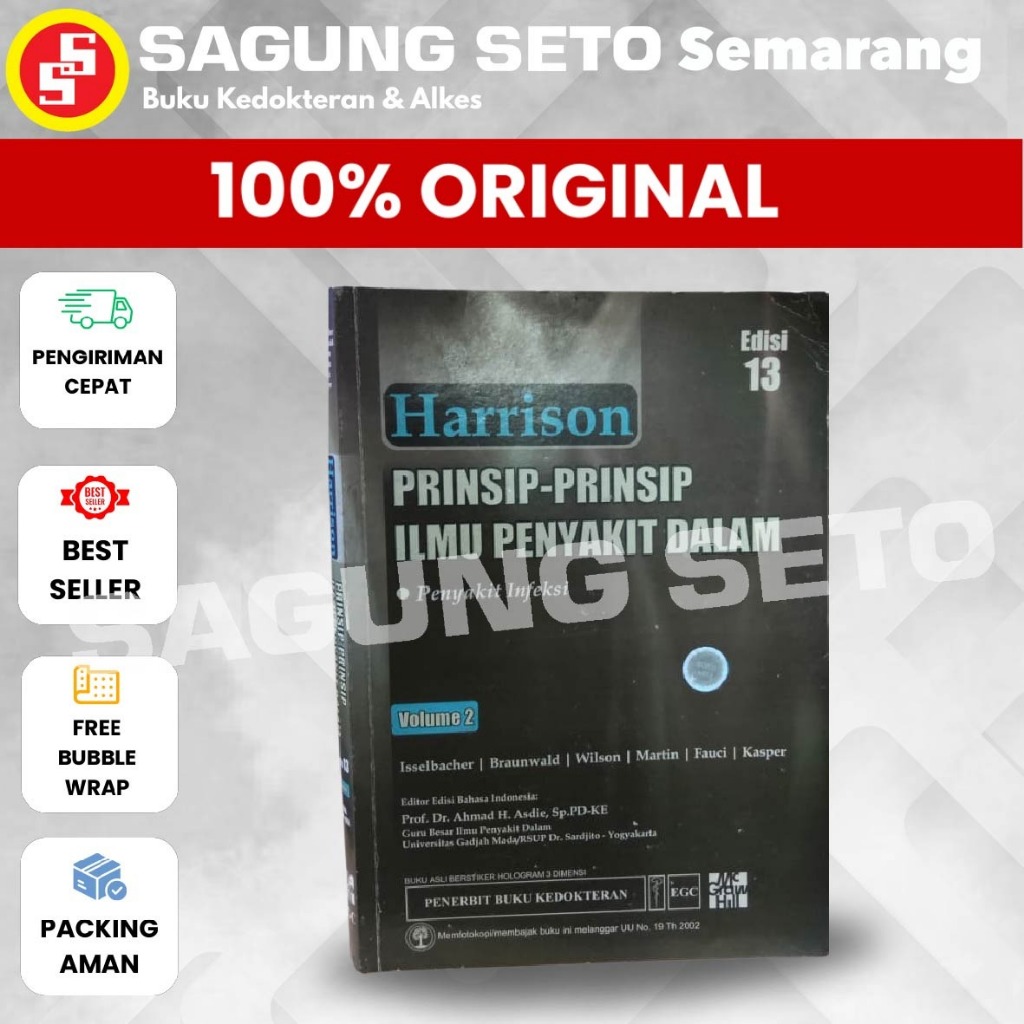 BUKU HARRISON- PRINSIP-PRINSIP ILMU PENYAKIT DALAM / IPD VOLUME 2 EDISI 13 - ISSELBACHER