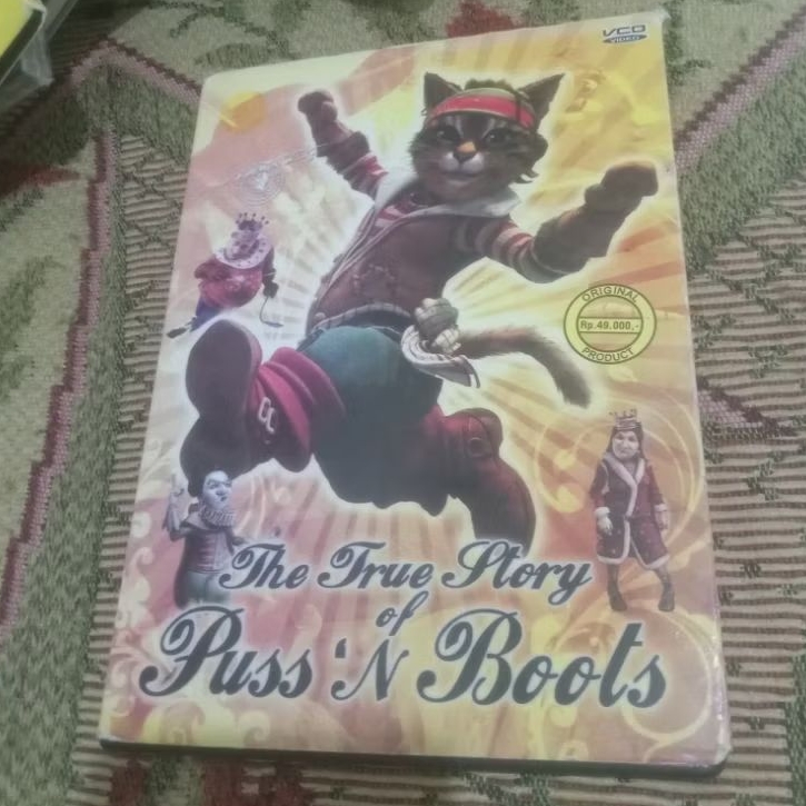 VCD ORIGINAL ANIMASI THE TRUE STORY - PUSS N BOOTS TEKS INDONESIA