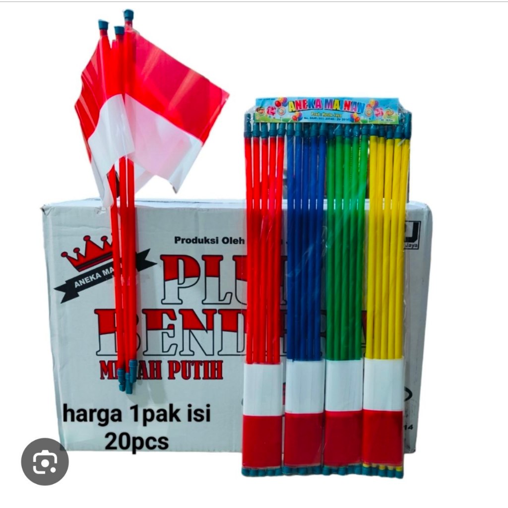 BENDERA PELUIT PLASTIK 10pcs