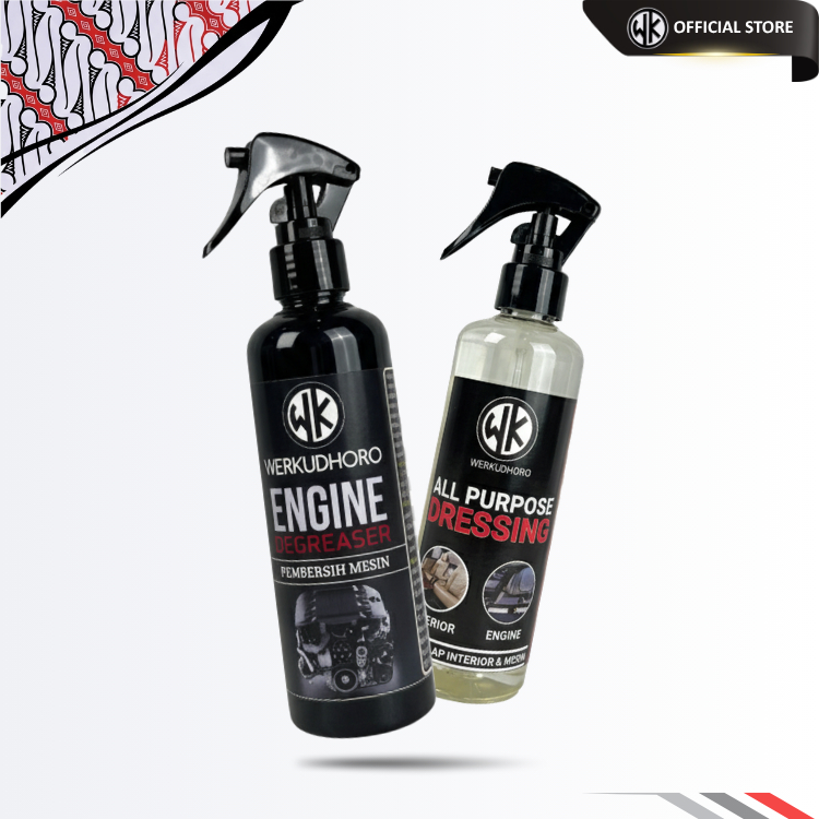 WERKUDHORO - Pembersih Mesin 250ml dan  Pengkilap Mesin 250ml