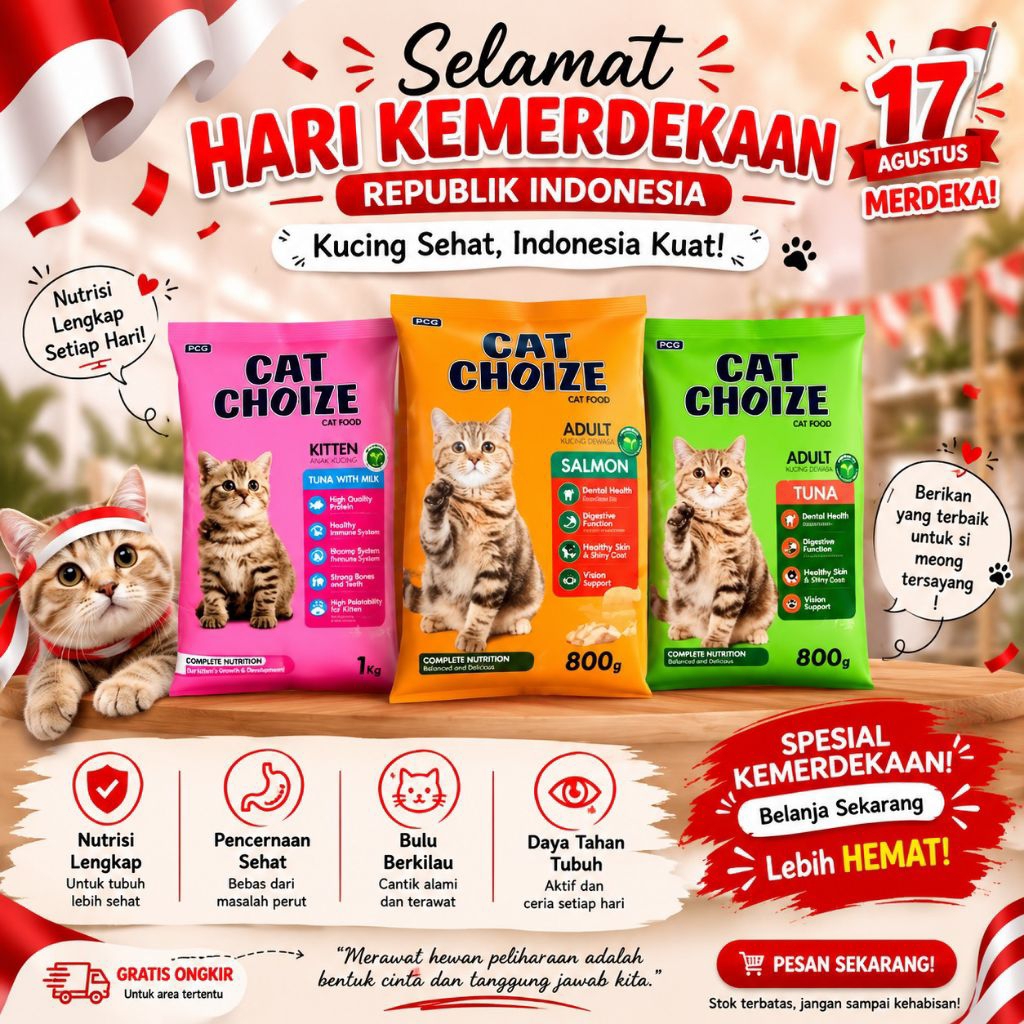 pakan kucing bolt