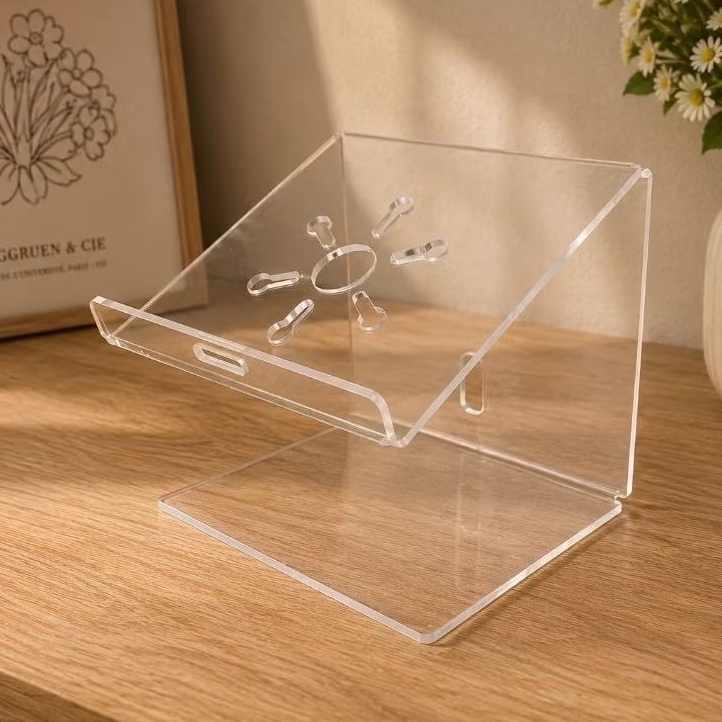 Holder Dudukan Tablet Akrilik / Stand Bracket Ipad Kasir / Standing Tablet Meja Kasir Akrilik