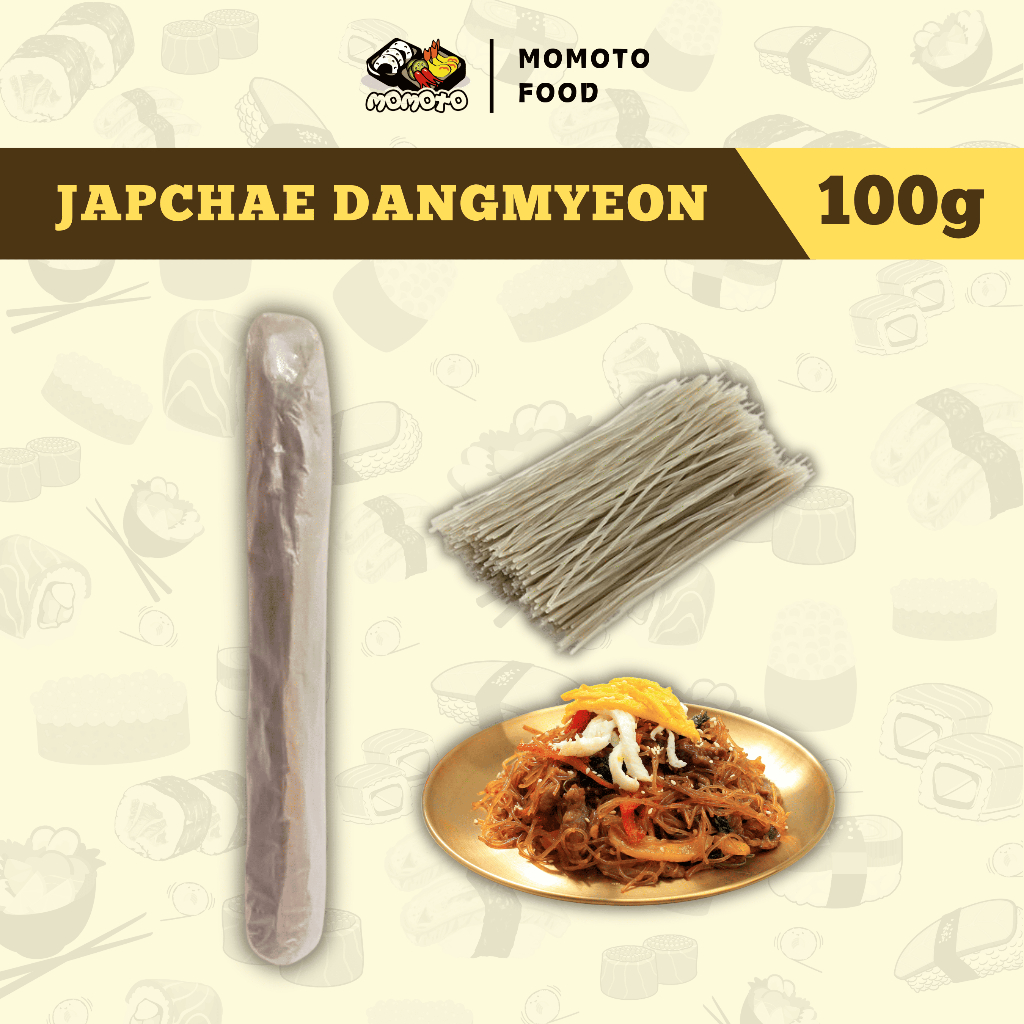 Japchae Dangmyeon 100 Gram | Mi Kaca Korea Sweet Potato Glass Noodle untuk Japchae, Hot Pot & Steamb