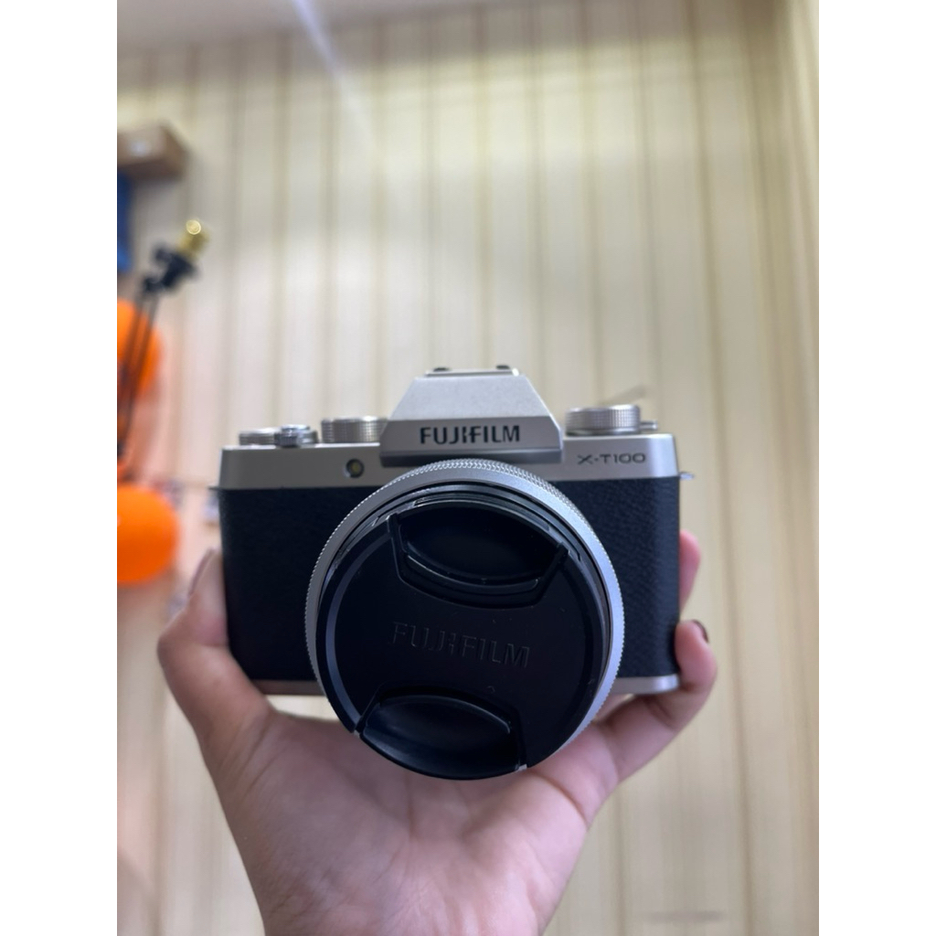 kamera fujifilm X-T100 Kit 15-45mm gold / Fujifilm Xt100 kit 15-45mm second - Garansi 2 bulan