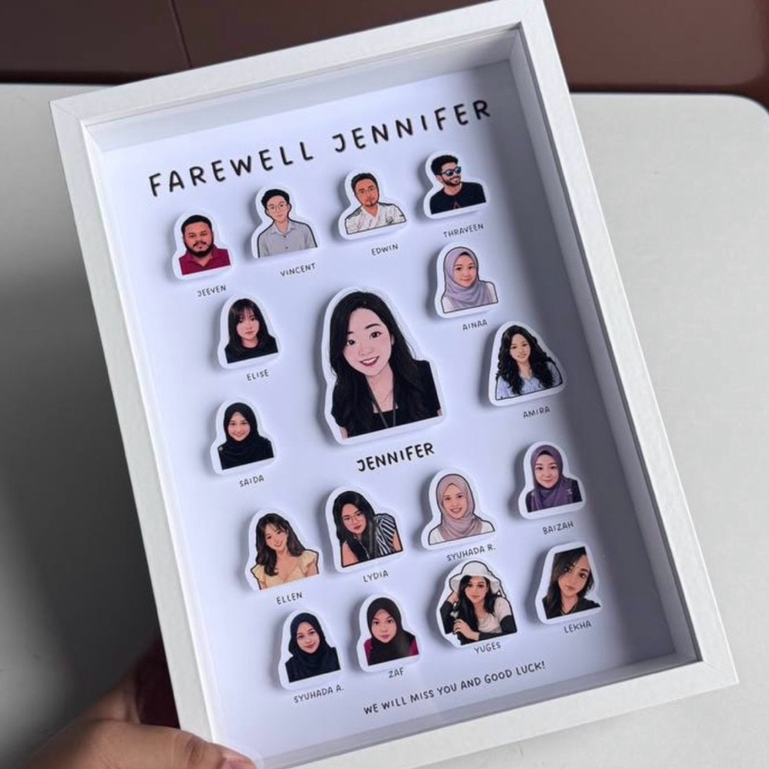 FAREWELL GIFT | pop up 3D frame | Farewell hadiah | hadiah resign