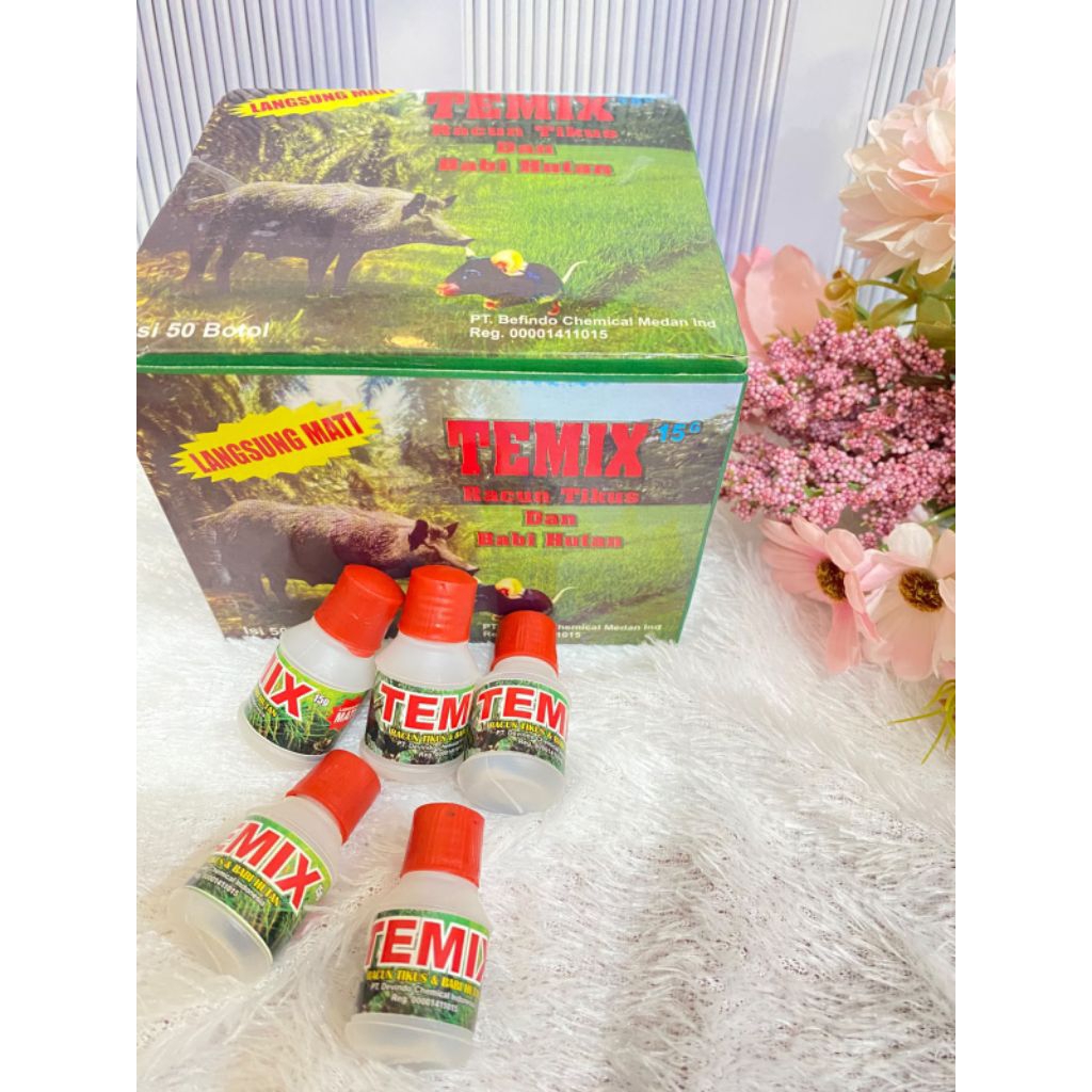 Racun Tikus Temix botol plastik - Efektif untuk Tikus dan Babi Hutan