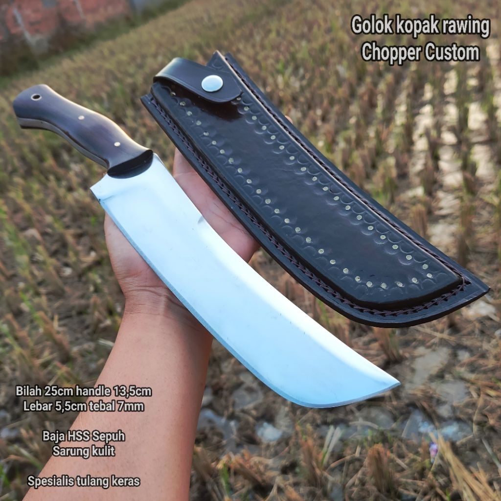 GOLOK CACAH TULANG CHOPPER KUAT BAJA PER FULLTANG