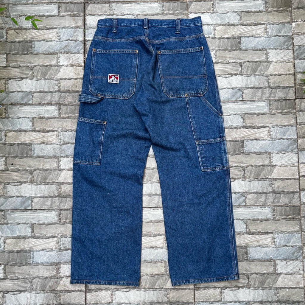 celana carpenter ben davis washed indigo denim bld1