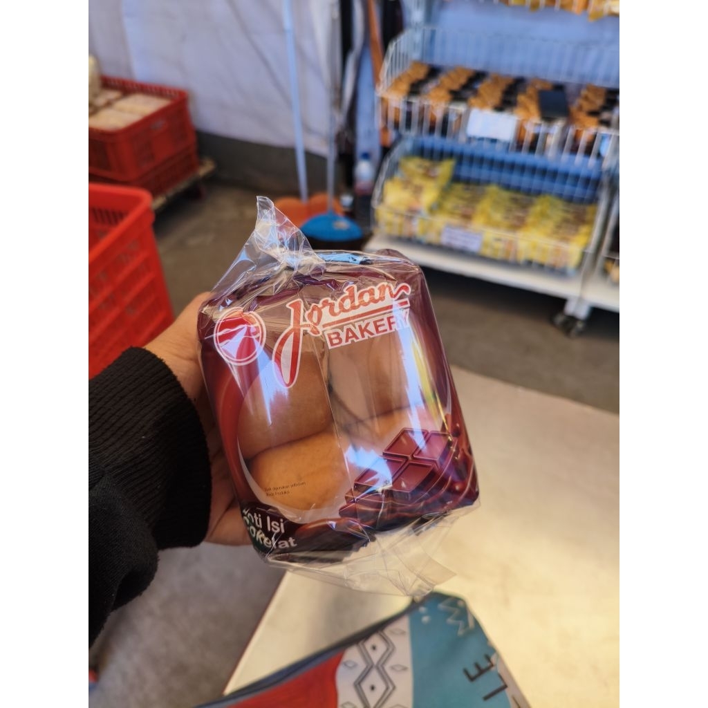 Jordan Bakery - Roti bantal isi krim coklat, 1bal isi 5pcs