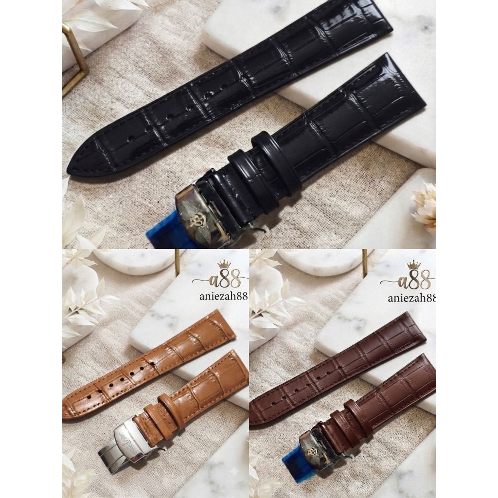 Tali Jam Tangan Breitling Kulit Leather 22mm 24mm Tali Jam Breitling Premium Quality
