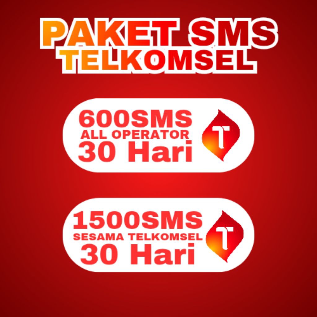 PAKET SMS TELKOMSEL SIMPATI AS BERLAKU 30HARI