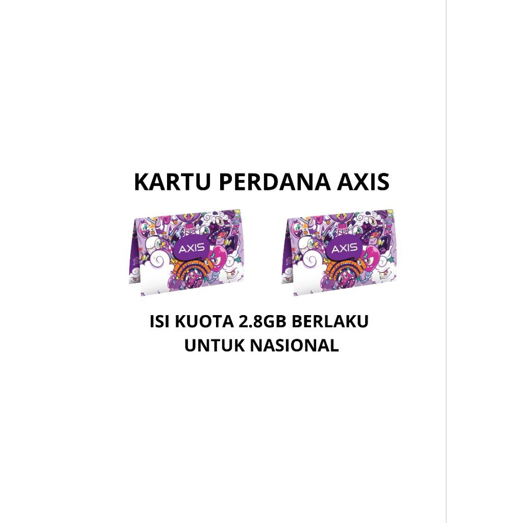 Kartu Perdana Axis 2.8gb Nasional