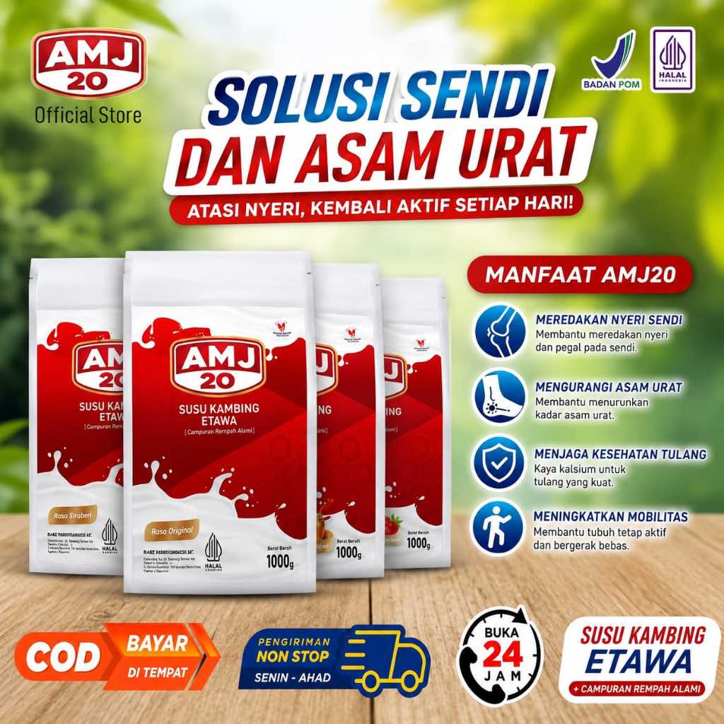 AMJ20 Susu Kambing Etawa Premium Untuk Kesehatan Sendi Dan Tulang 1KG Halal BPOM