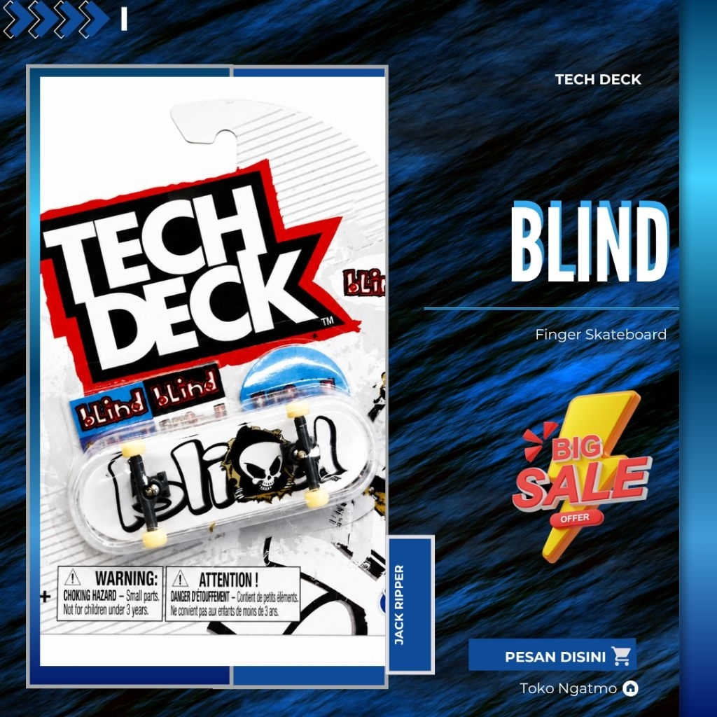 Tech Deck Finger Skateboard " Blind Jack Ripper "