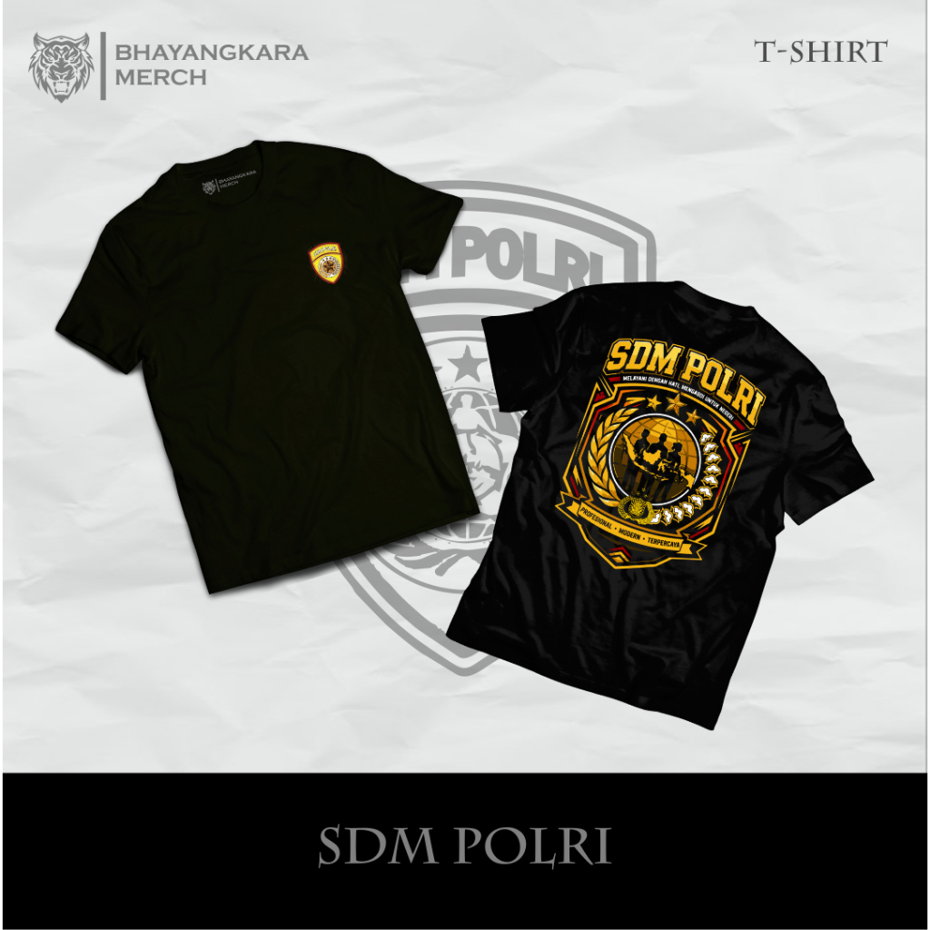 [COD] T-SHIRT SDM POLRI || KAOS SDM POLRI || BAJU SDM POLRI || BAJU POLISI || 86 MERCH
