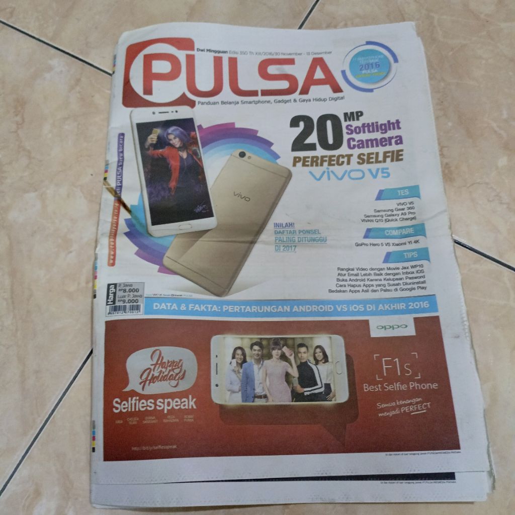 Tabloid PULSA edisi 350 tahun 2016 cek foto dan deskripsi
