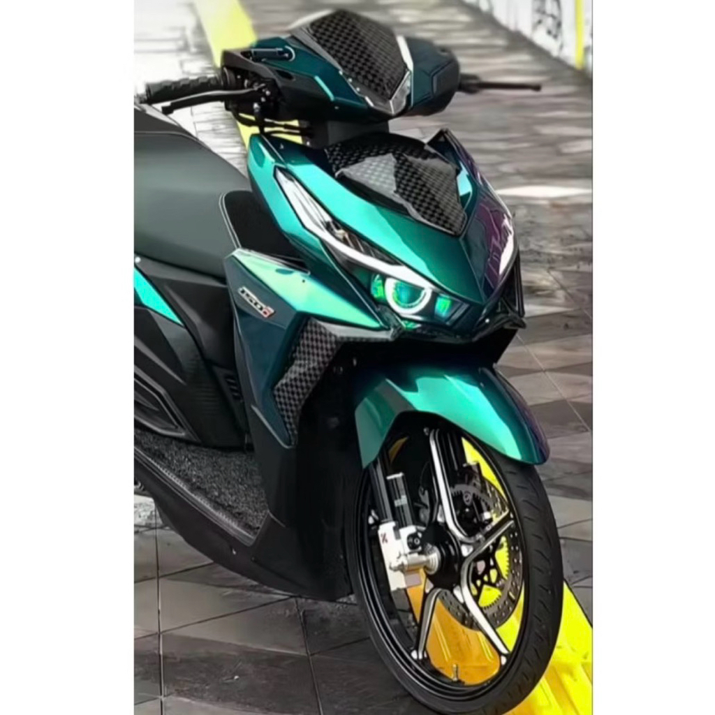 Cat Pu Motor Goblin Green MET Cat Hijau Metalik Terang Dasar Silver Metalic 500ml
