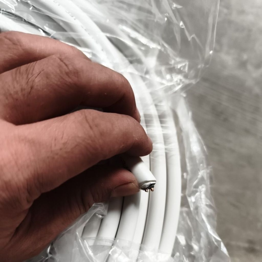kabel visicom 2x1.5 mm2 nym (2 tembaga tunggal) merk visicom sni kualitas premium