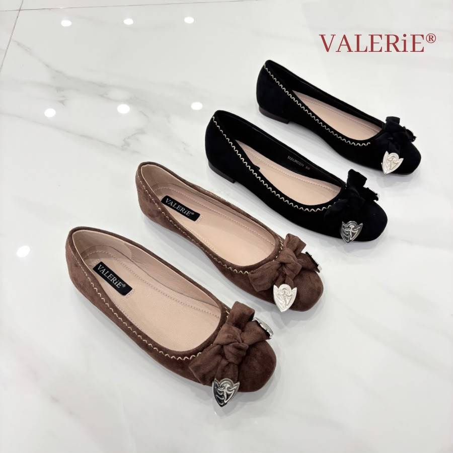 VALERIE Sepatu Flat Maureen Beludru 36-40