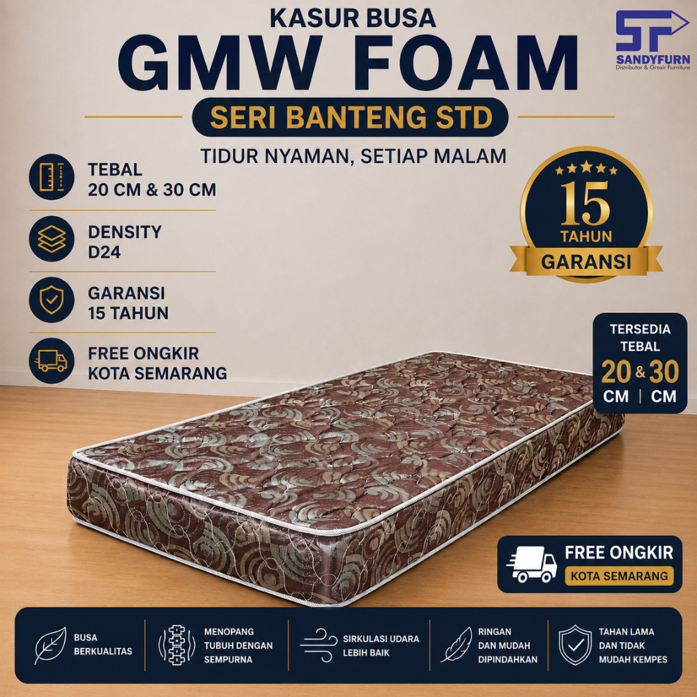 Kasur Busa Promo GMW Foam - Kasur Busa - Banteng Std- Quilting