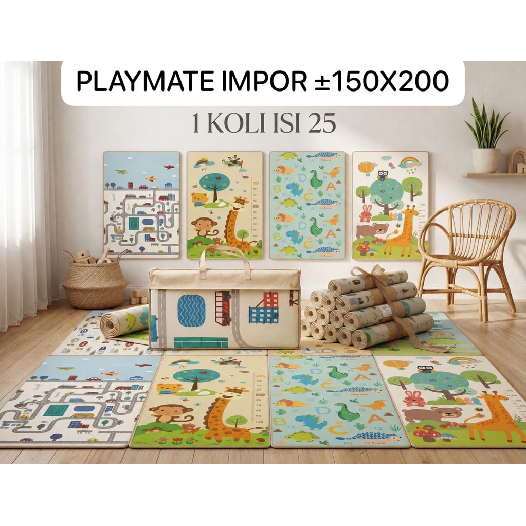 playmate anak 180x200|playmate bayi|playmate import tebal|perlak anak