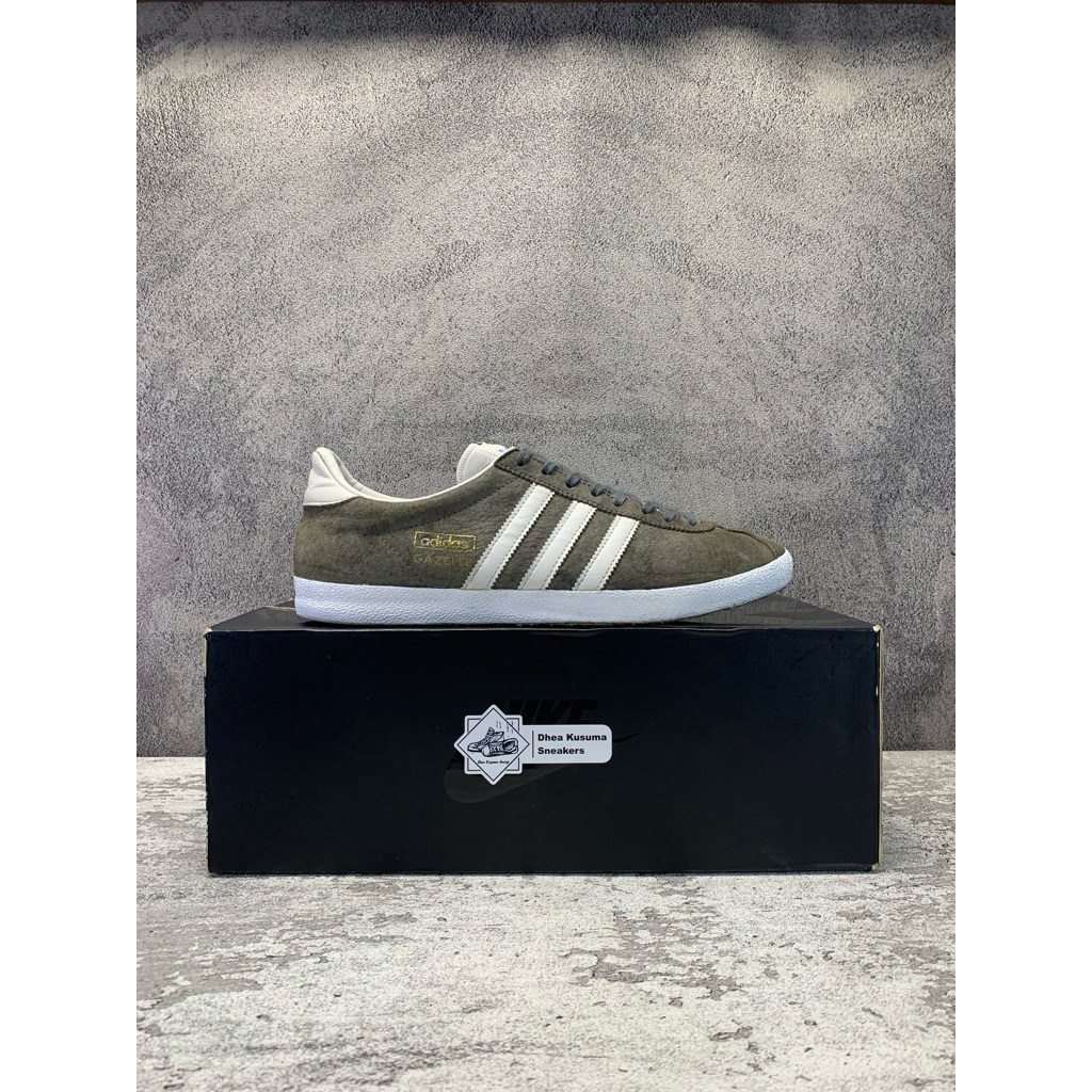 Sepatu Second Casual Adidas Gazelle OG 'Shade Grey' Size 42 insole 26,5 cm Original Guarantee