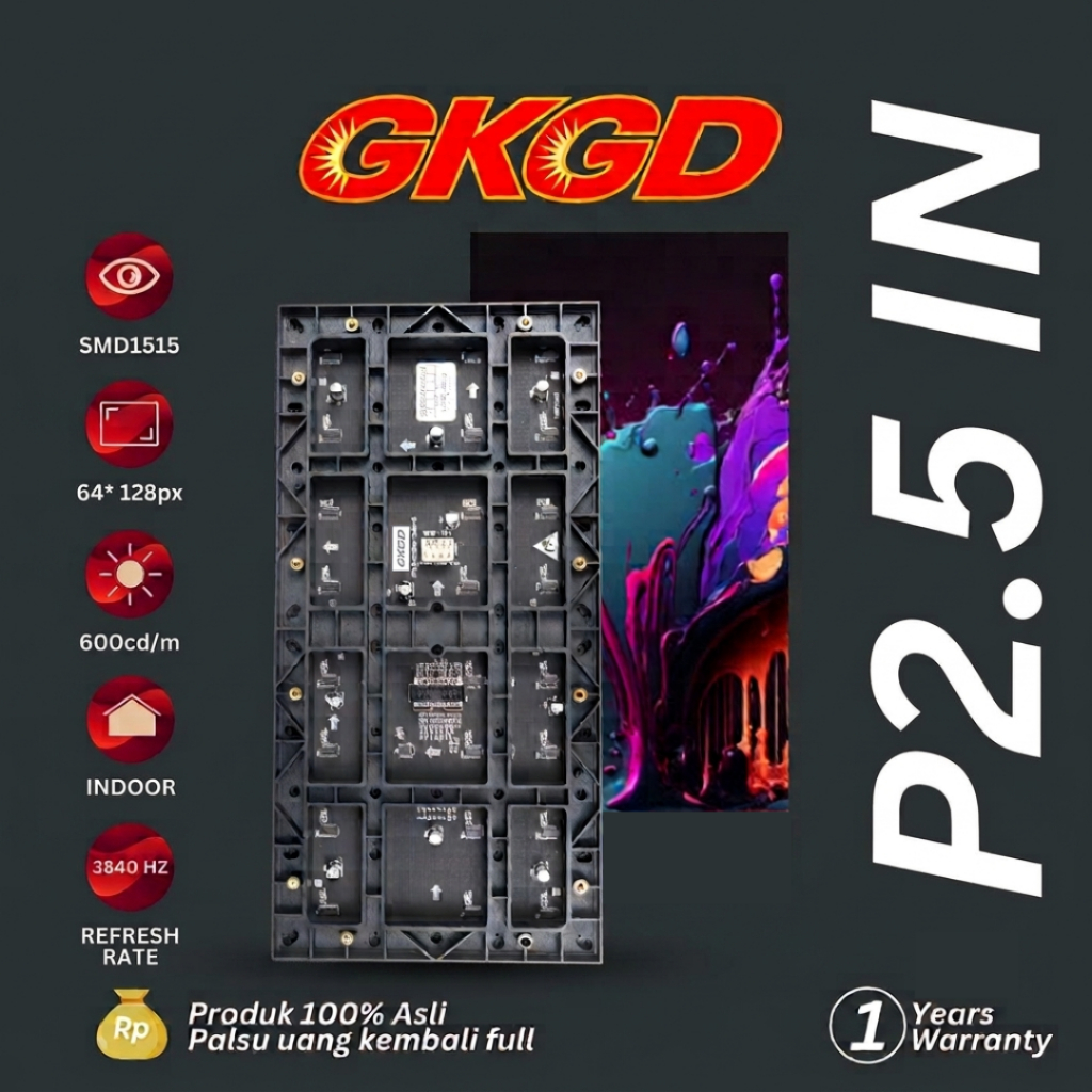 MODUL LED VIDEOTRON PANEL P2,5 INDOOR GKGD COPPER 3840HZ