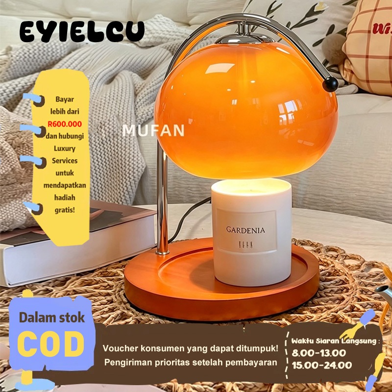 Eyre Lampu meleleh lilin untuk lilin tiga sumbuLampu Meleleh Lilin Aroma Gaya Tionghoa Klasik Ukuran