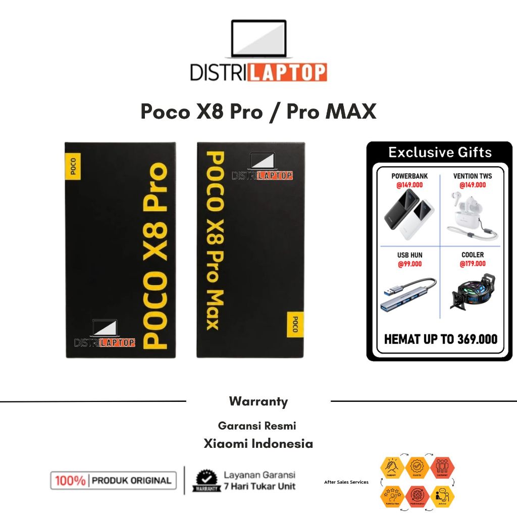 Xiaomi Poco X8 Pro / Pro MAX 5G 8/256GB | 8/512GB | 12/512GB Garansi Resmi
