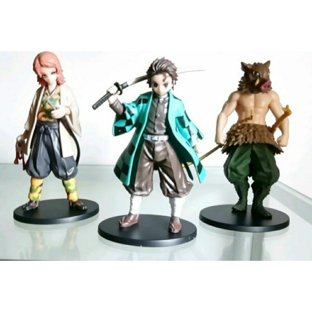 Figur sabito, tanjiro, inosuke topeng