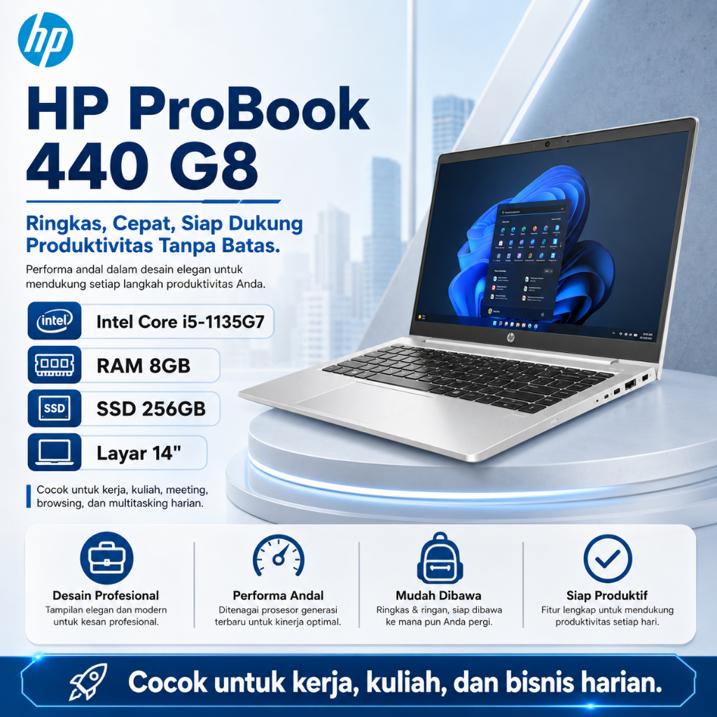 HP ProBook 440 G8 | i5-1135G7 / 8GB / 256GB / 14"