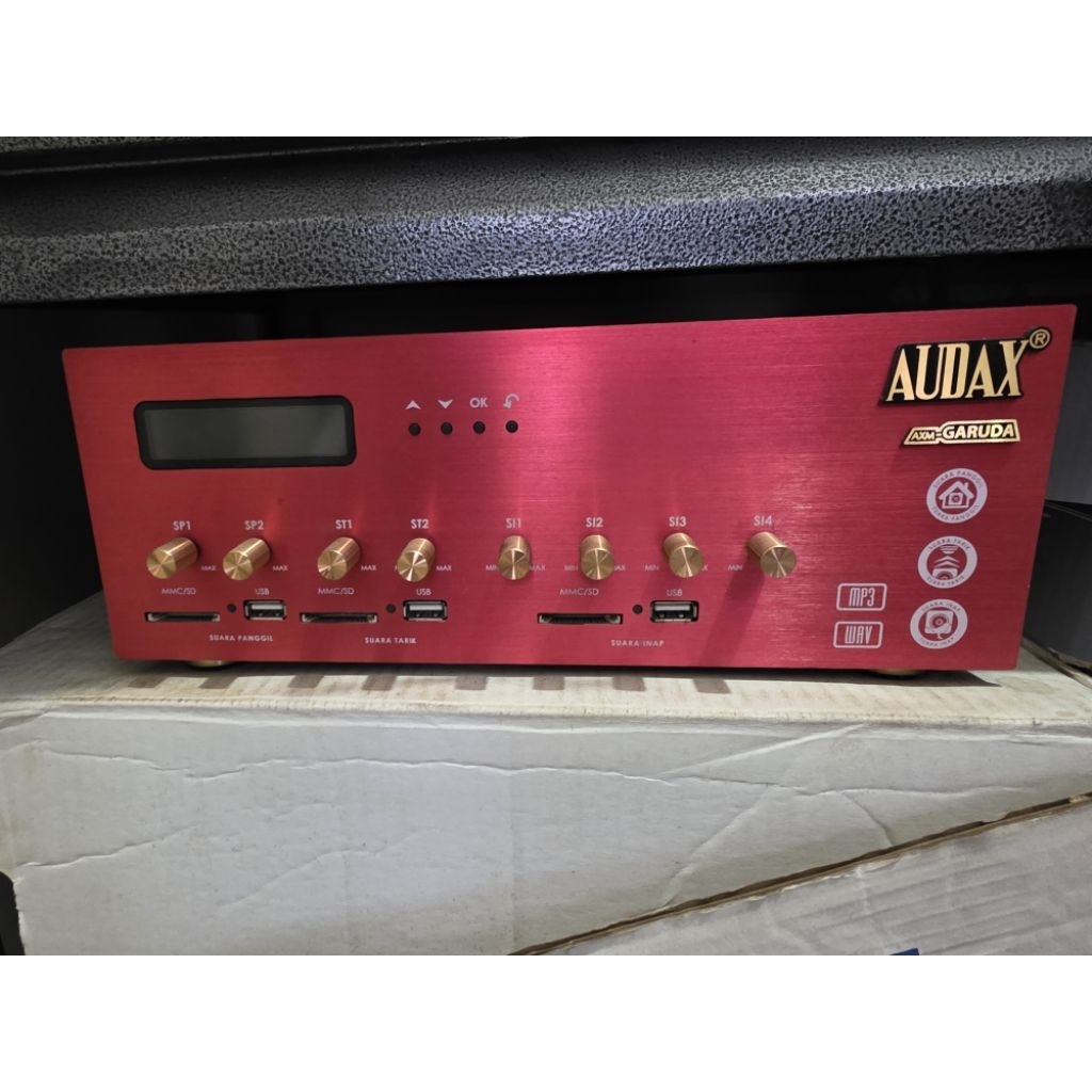 amplifier walet audax AXM GARUDA Star+ Ampli Walet Audax Axm Garuda 3 Player 8 Channel+Timer SP dan 