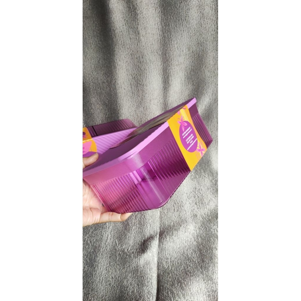 Toples sekat Tupperware original preloved tidak pernah dipakai Tupperware Snack it ORI ungu