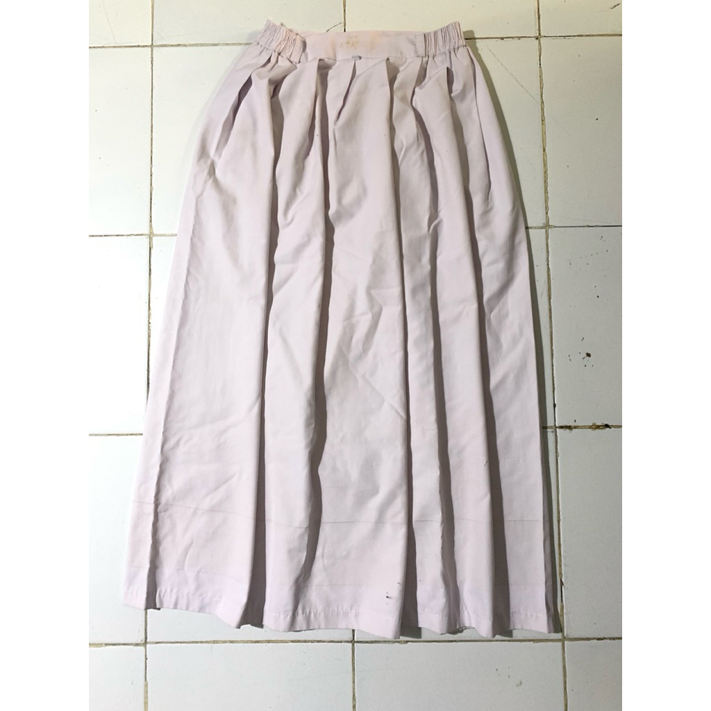 [Preloved] Rok Putih Rempel SMP/SMA