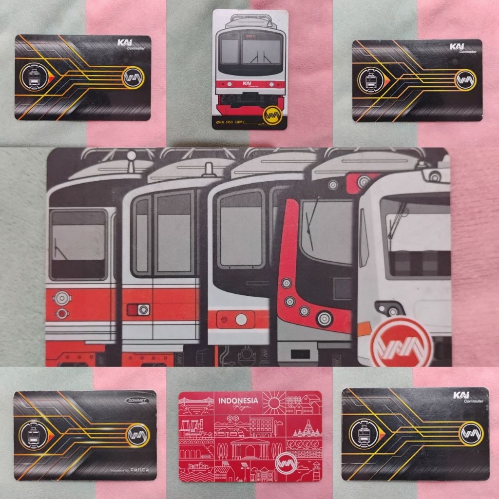 KARTU KERETA API KMT KRL MRL LRT TRANSPORTASI