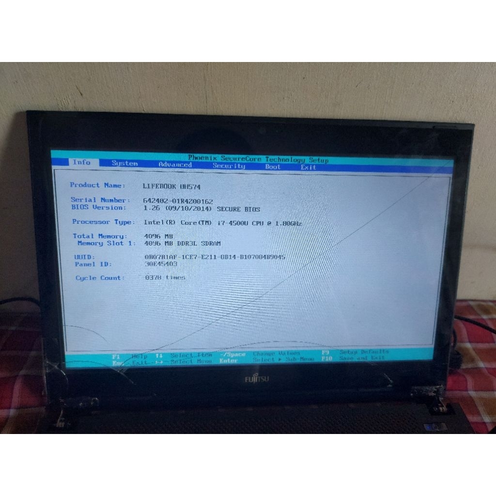 laptop fujitsu lifebook core i7 gen 5